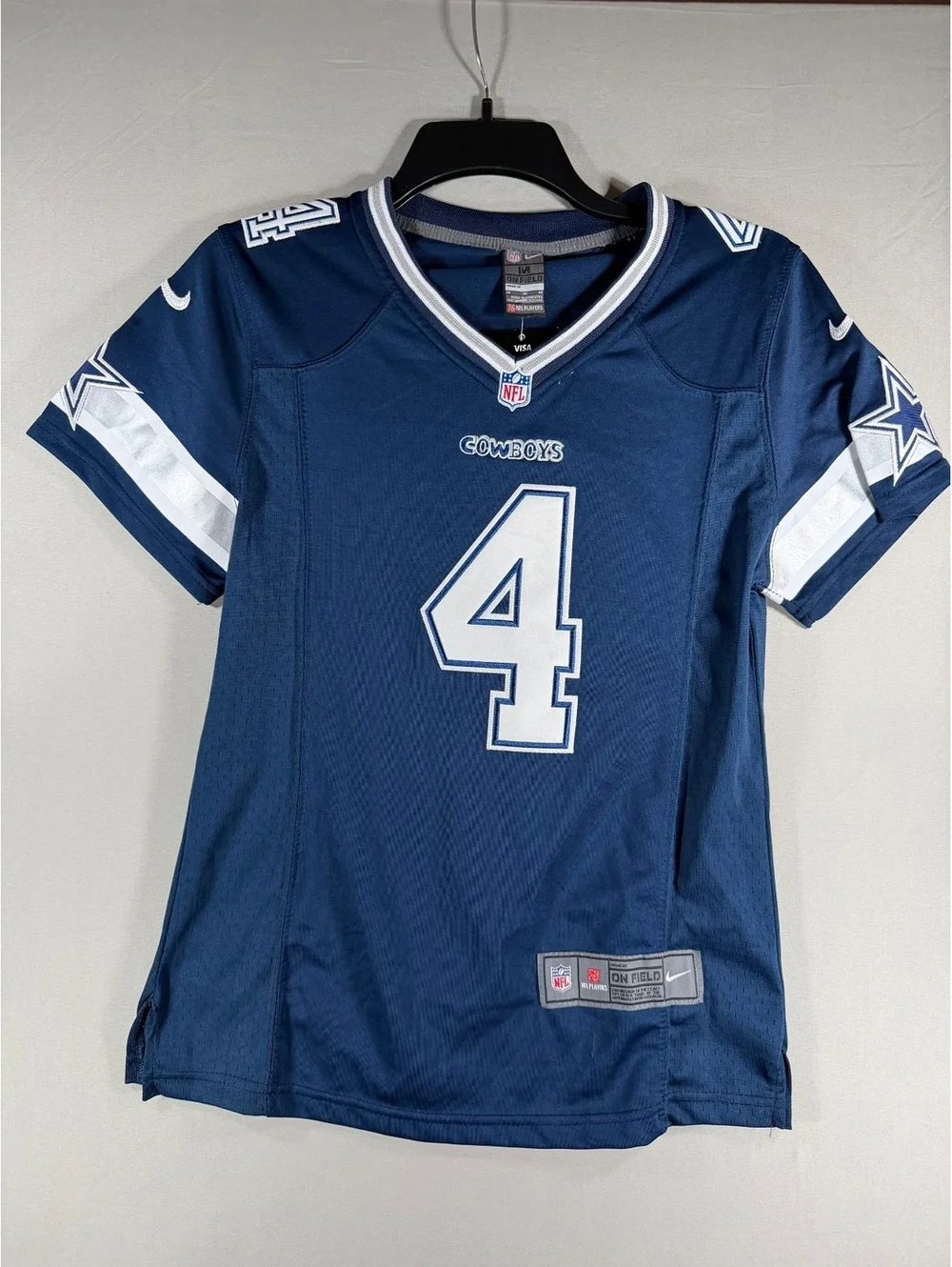 Nike Dallas Cowboys #4 Prescott NFL On Field Jersey Medium